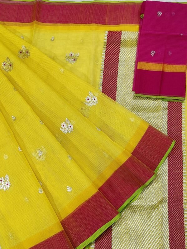 PURE ZARIKOTA HANDLOOM BUTA SAREE WITH BLOUSE B13