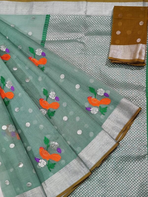 PURE ZARIKOTA HANDLOOM BUTA SAREE WITH BLOUSE B69