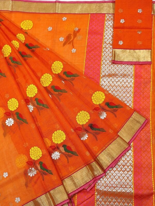 PURE ZARIKOTA HANDLOOM BUTA SAREE WITH BLOUSE B14