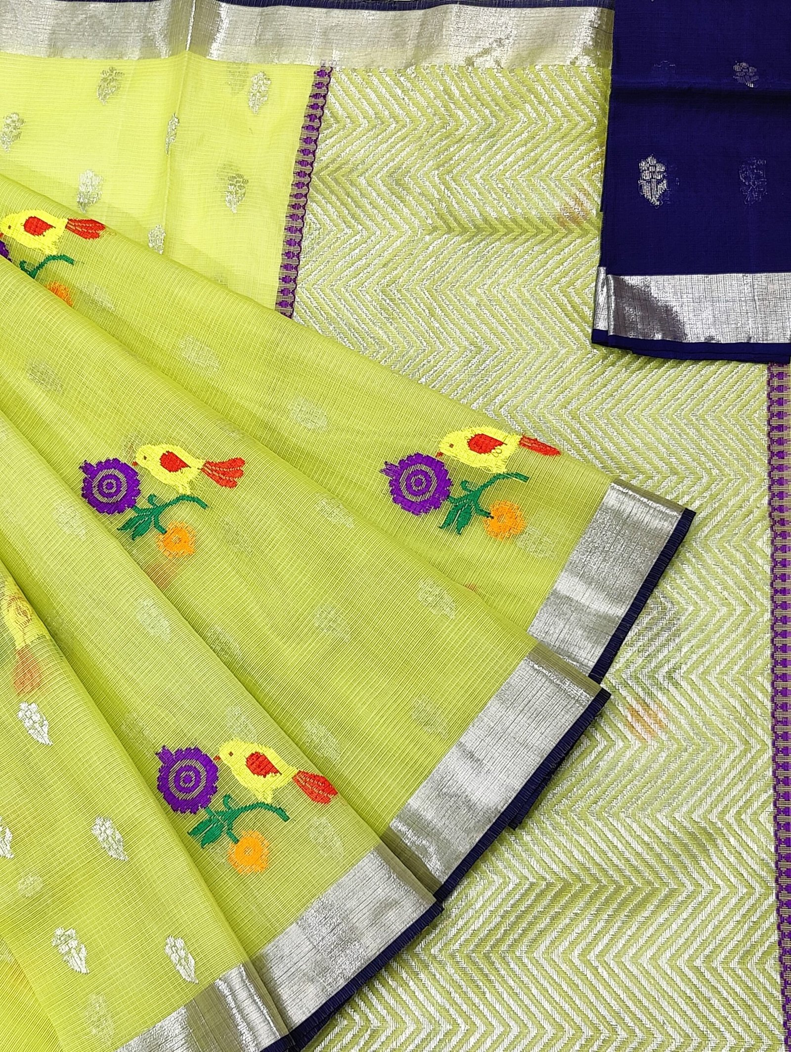 PURE ZARIKOTA HANDLOOM BUTA SAREE WITH BLOUSE B43