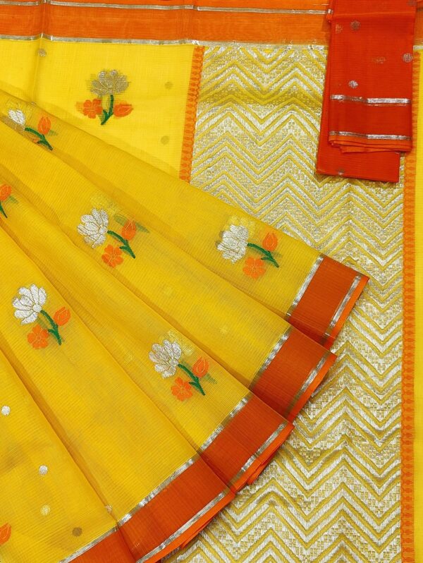 PURE ZARIKOTA HANDLOOM BUTA SAREE WITH BLOUSE B64