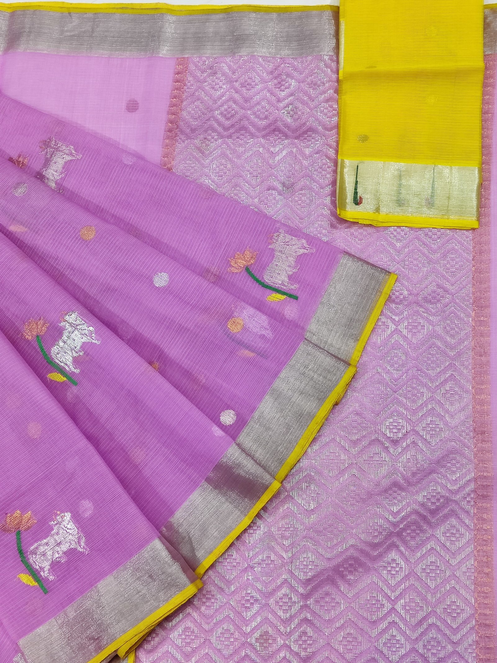 PURE ZARIKOTA HANDLOOM BUTA SAREE WITH BLOUSE B74