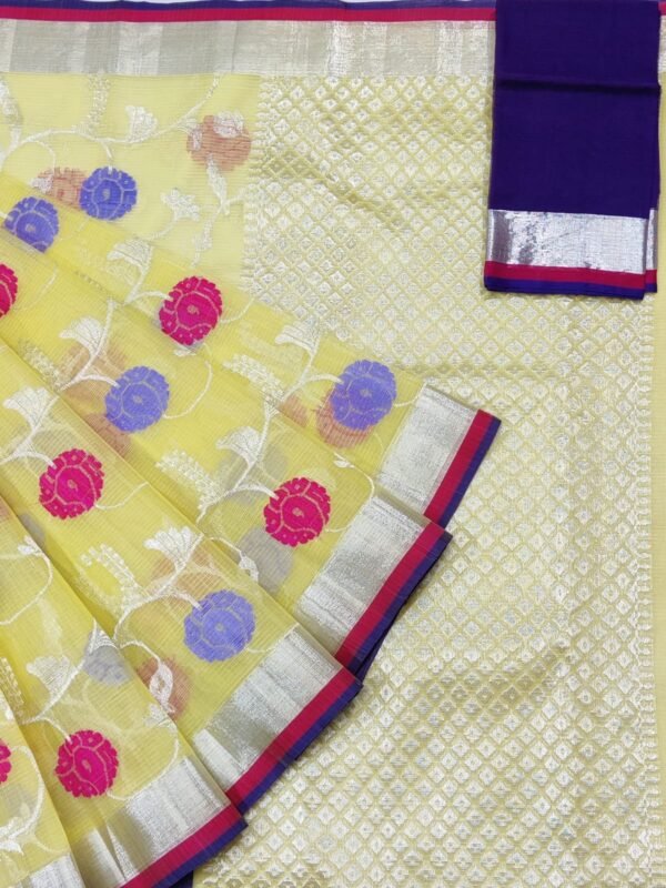 PURE ALL OVER JAAL ZARIKOTA HANDLOOM SAREE WITH BLOUSE B-2