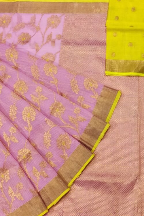 PURE ALL OVER JAAL ZARIKOTA HANDLOOM SAREE WITH BLOUSE B-1