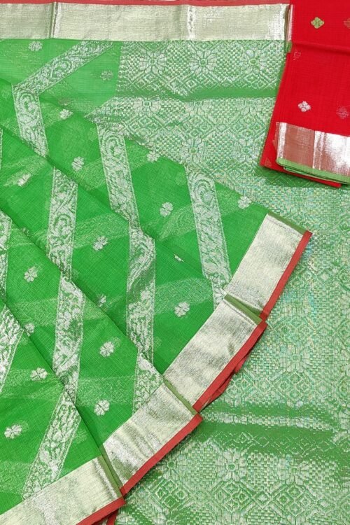 PURE ALL OVER JAAL ZARIKOTA HANDLOOM SAREE WITH BLOUSE B-4