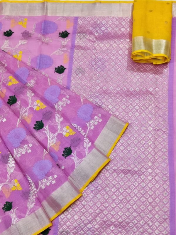 PURE ALL OVER JAAL ZARIKOTA HANDLOOM SAREE WITH BLOUSE B-11