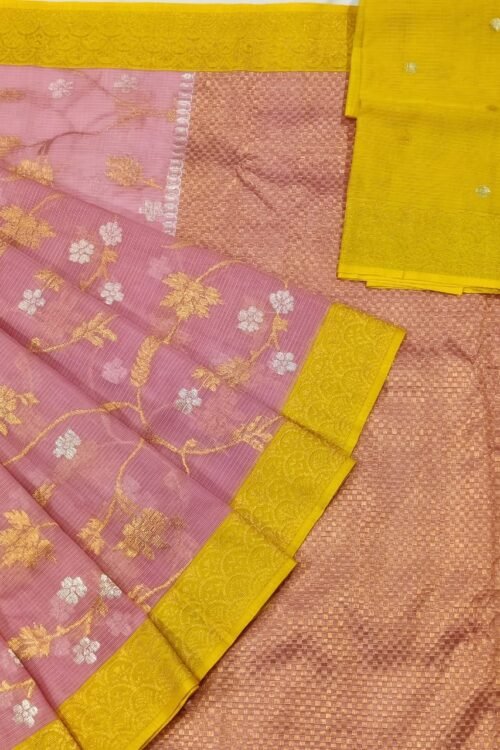 PURE ALL OVER JAAL ZARIKOTA HANDLOOM SAREE WITH BLOUSE B-15