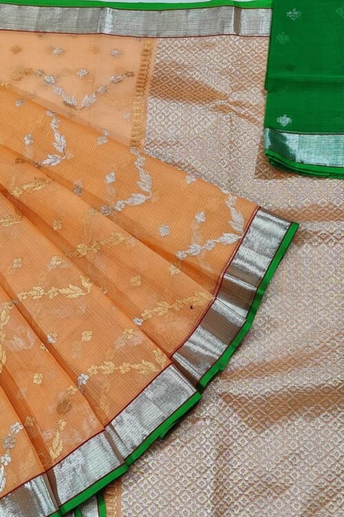 PURE ALL OVER JAAL ZARIKOTA HANDLOOM SAREE WITH BLOUSE B-19