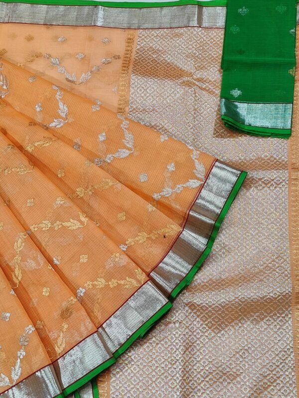 PURE ALL OVER JAAL ZARIKOTA HANDLOOM SAREE WITH BLOUSE B-19