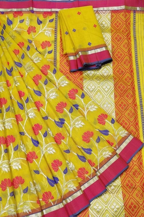 PURE ALL OVER JAAL ZARIKOTA HANDLOOM SAREE WITH BLOUSE B-21