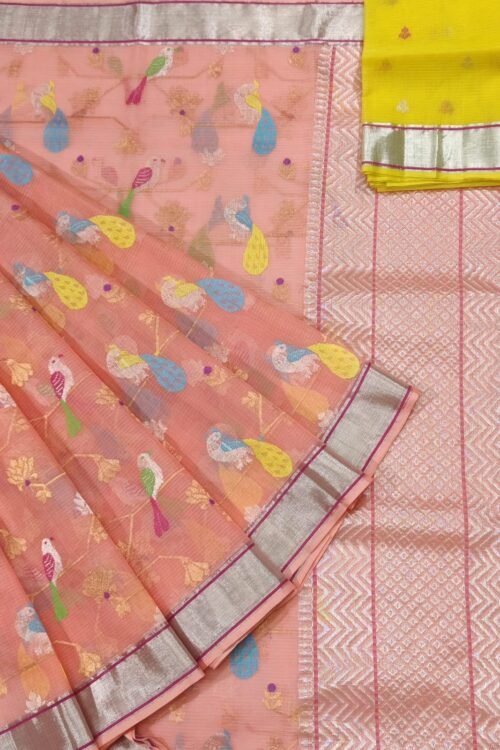 PURE ALL OVER JAAL ZARIKOTA HANDLOOM SAREE WITH BLOUSE B-26