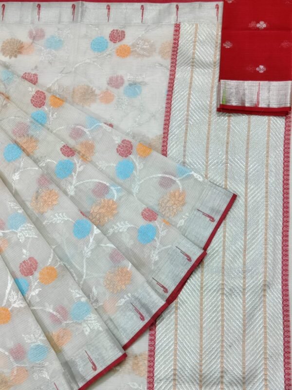PURE ALL OVER JAAL ZARIKOTA HANDLOOM SAREE WITH BLOUSE B-54