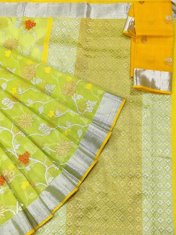 PURE ALL OVER JAAL ZARIKOTA HANDLOOM SAREE WITH BLOUSE B-70