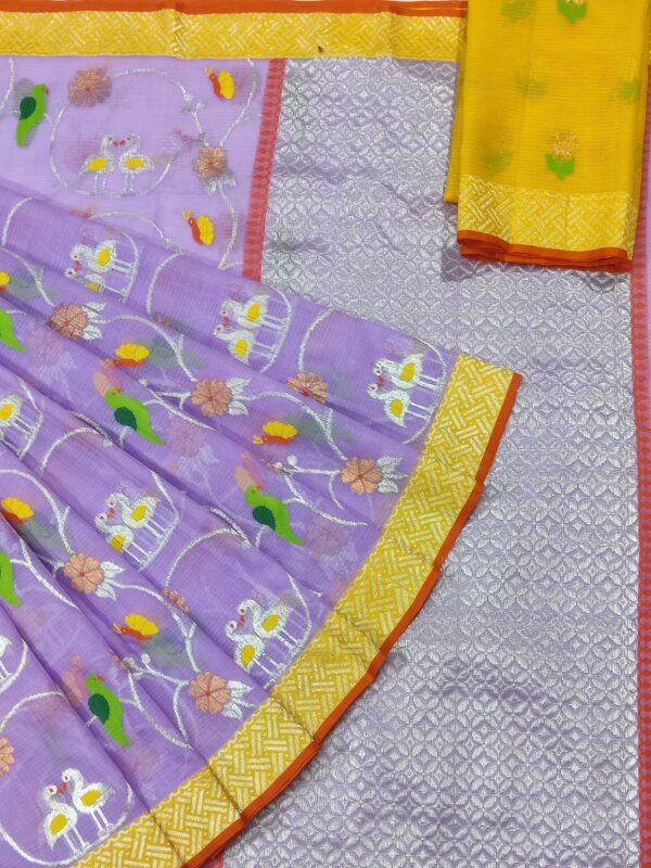 PURE ALL OVER JAAL ZARIKOTA HANDLOOM SAREE WITH BLOUSE B-97