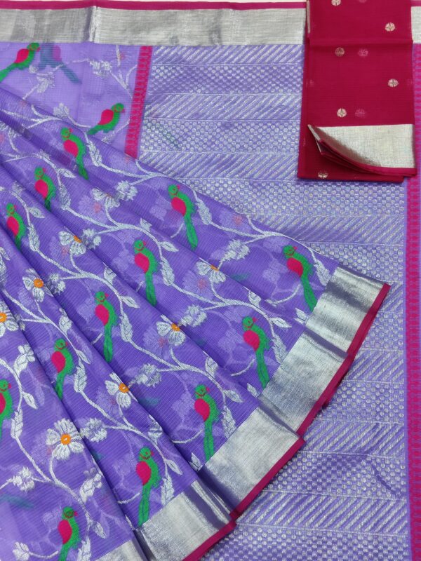 PURE ALL OVER JAAL ZARIKOTA HANDLOOM SAREE WITH BLOUSE B-85
