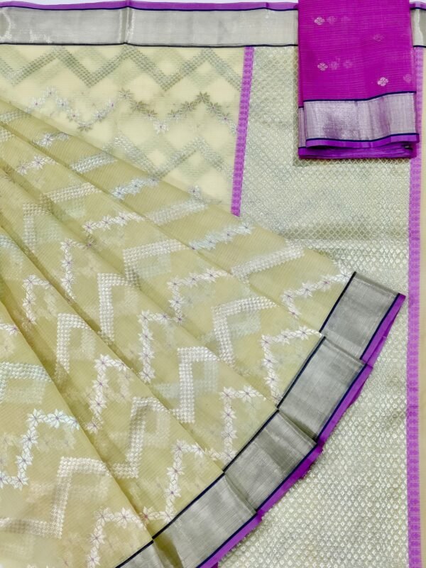 PURE ALL OVER JAAL ZARIKOTA HANDLOOM SAREE WITH BLOUSE B-96