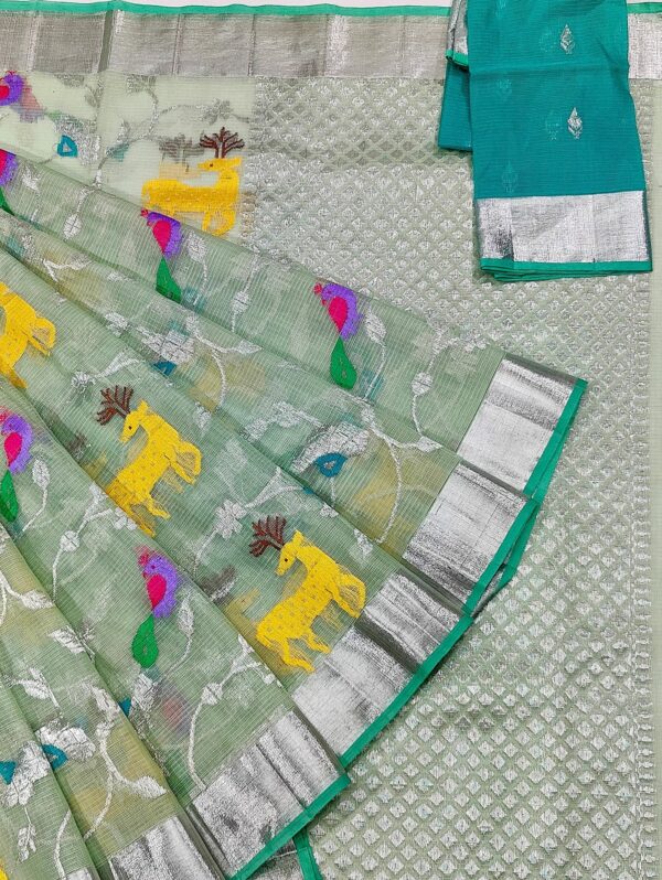 PURE ALL OVER JAAL ZARIKOTA HANDLOOM SAREE WITH BLOUSE B-97