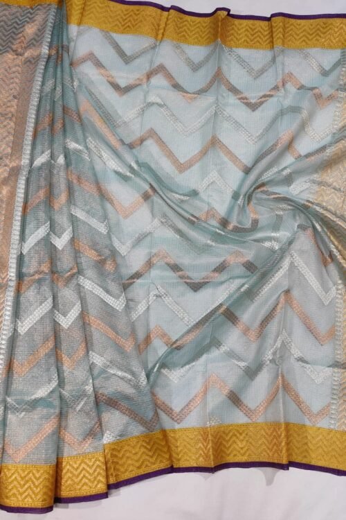 PURE GOLD TISSUE  ZARIKOTA HANDLOOM DUPATTA D-1