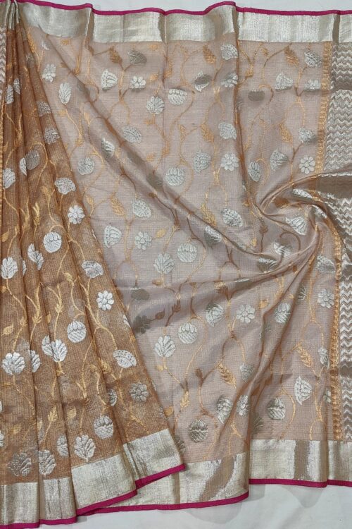 PURE GOLD TISSUE  ZARIKOTA HANDLOOM DUPATTA D-12