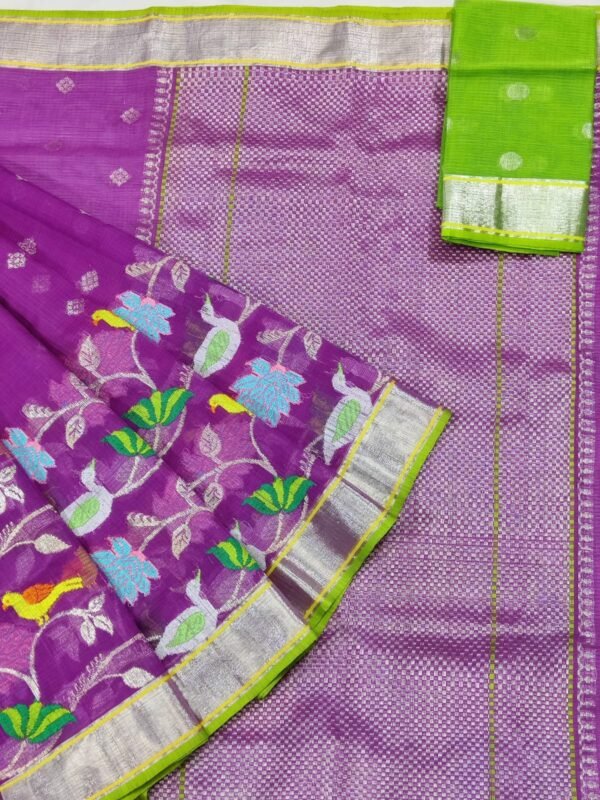 PURE SKIRT DESIGN ZARIKOTA HANDLOOM SAREE S-6