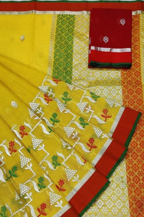 PURE SKIRT DESIGN ZARIKOTA HANDLOOM SAREE S-10