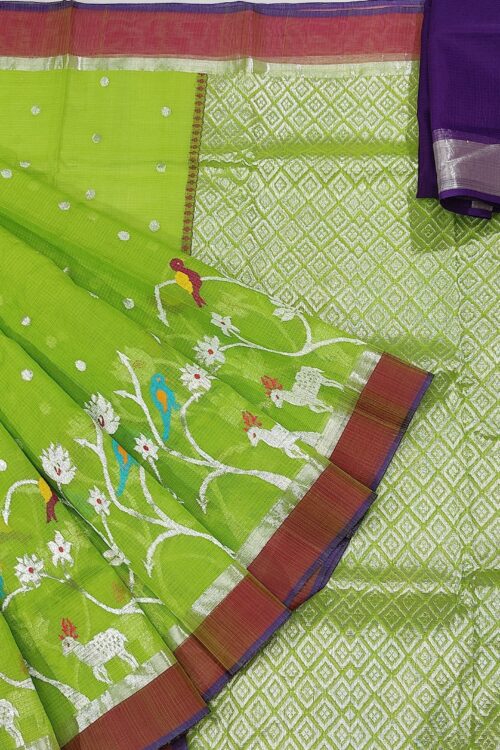 PURE SKIRT DESIGN ZARIKOTA HANDLOOM SAREE S-33