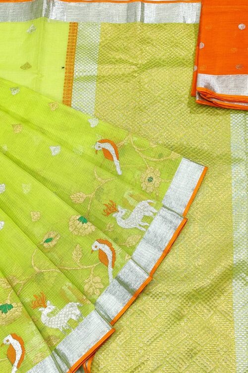 PURE SKIRT DESIGN ZARIKOTA HANDLOOM SAREE S-36