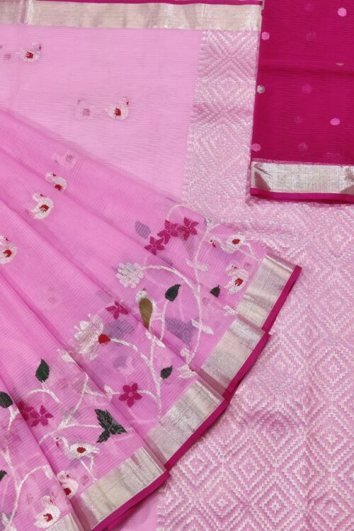 PURE SKIRT DESIGN ZARIKOTA HANDLOOM SAREE S-68