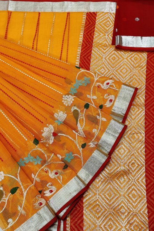 PURE SKIRT DESIGN ZARIKOTA HANDLOOM SAREE S-73