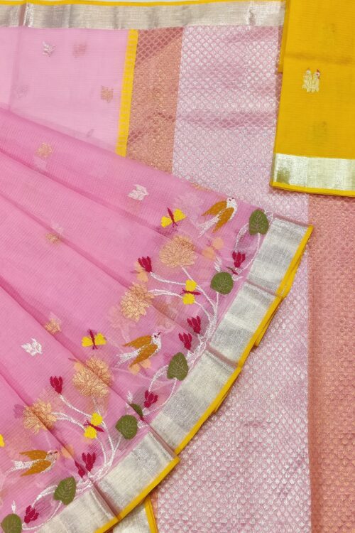 PURE SKIRT DESIGN ZARIKOTA HANDLOOM SAREE S-75