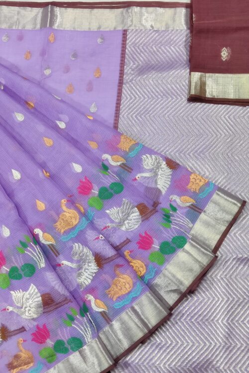 PURE SKIRT DESIGN ZARIKOTA HANDLOOM SAREE S-76