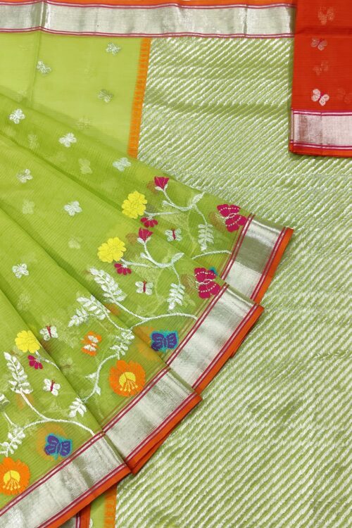 PURE SKIRT DESIGN ZARIKOTA HANDLOOM SAREE S-77