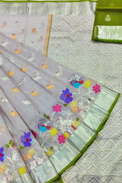 PURE SKIRT DESIGN ZARIKOTA HANDLOOM SAREE S-83