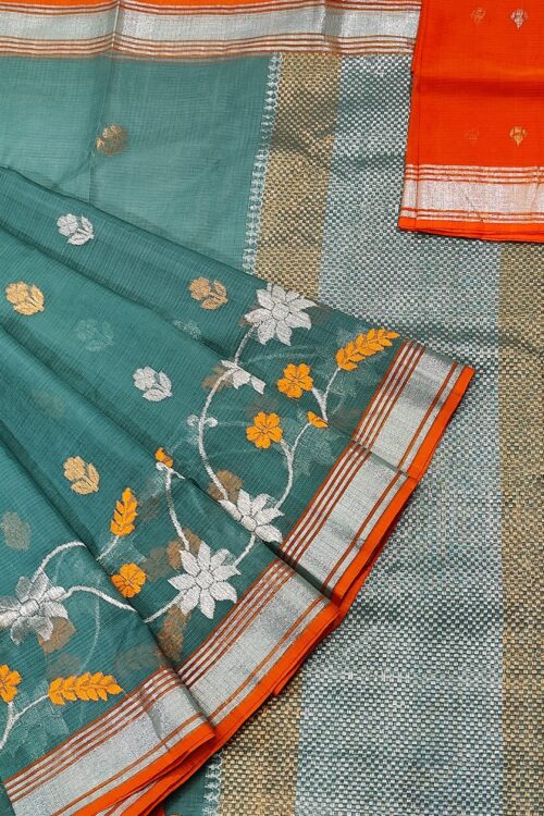 PURE SKIRT DESIGN ZARIKOTA HANDLOOM SAREE S-86