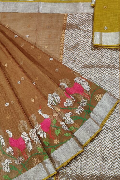 PURE SKIRT DESIGN ZARIKOTA HANDLOOM SAREE S-89