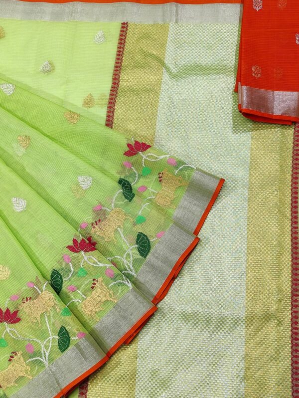 PURE SKIRT DESIGN ZARIKOTA HANDLOOM SAREE S-2