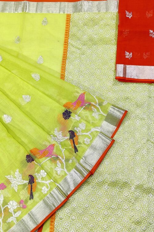 PURE SKIRT DESIGN ZARIKOTA HANDLOOM SAREE S-8