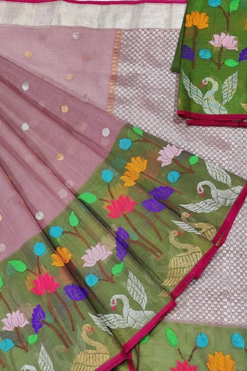 PURE PAITHANI BORDER ZARIKOTA HANDLOOM SAREE S-3