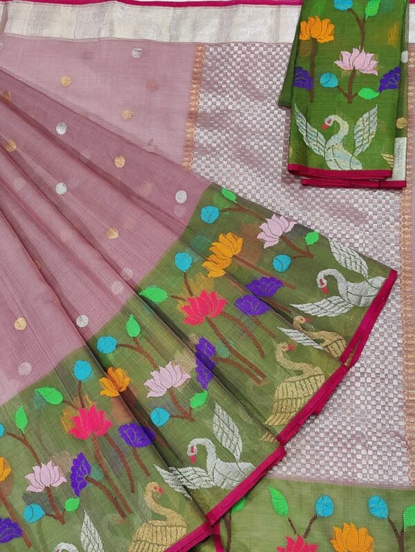 PURE PAITHANI BORDER ZARIKOTA HANDLOOM SAREE S-3