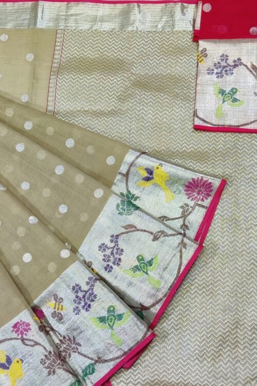 PURE PAITHANI BORDER ZARIKOTA HANDLOOM SAREE S-2