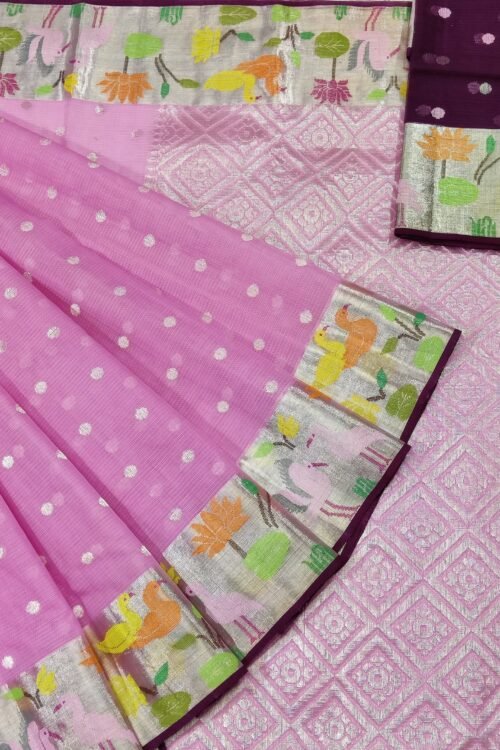 PURE PAITHANI BORDER ZARIKOTA HANDLOOM SAREE S-4