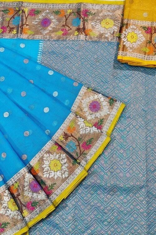 PURE PAITHANI BORDER ZARIKOTA HANDLOOM SAREE S-23