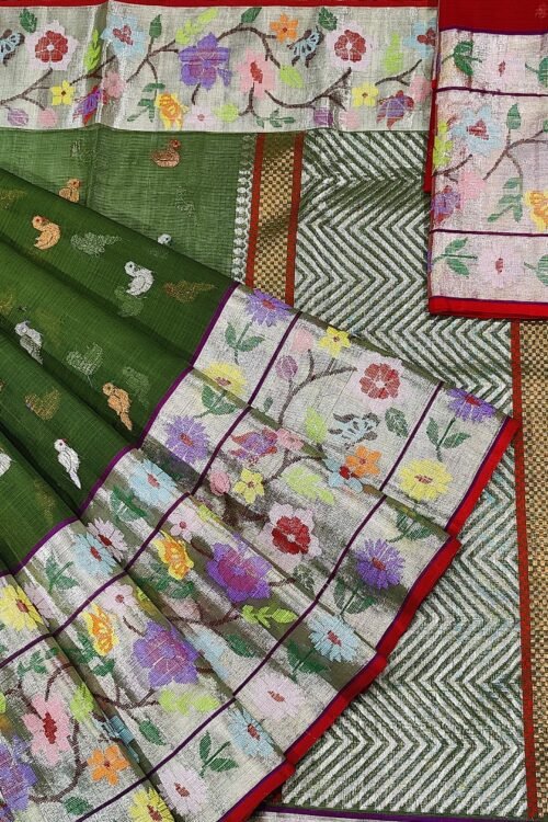PURE PAITHANI BORDER ZARIKOTA HANDLOOM SAREE S-31