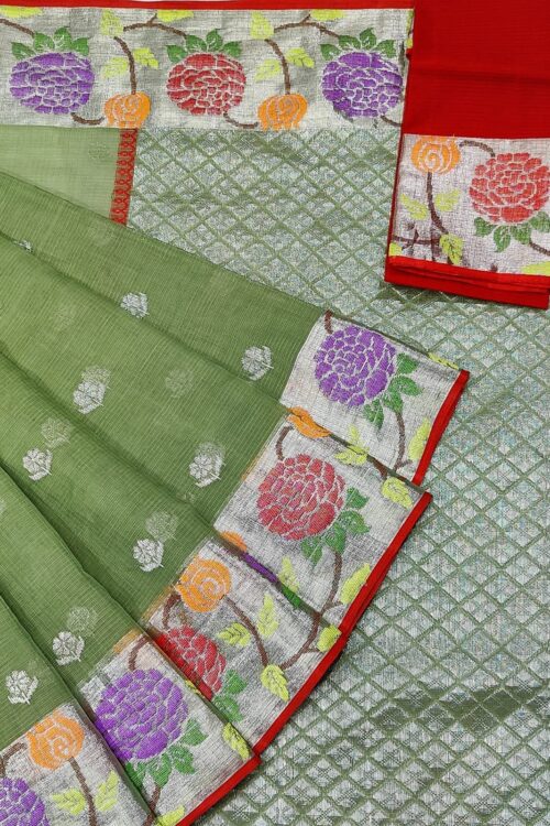 PURE PAITHANI BORDER ZARIKOTA HANDLOOM SAREE S-35