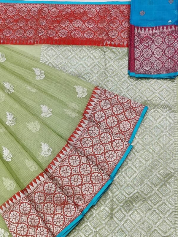 PURE KANCHI BORDER ZARIKOTA HANDLOOM SAREE K-7