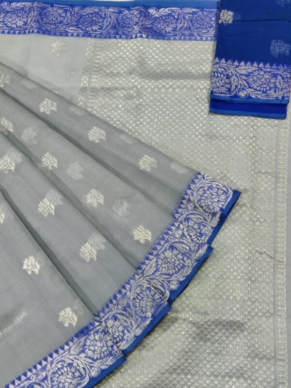 PURE KANCHI BORDER ZARIKOTA HANDLOOM SAREE K-13