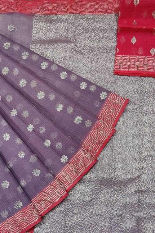 PURE KANCHI BORDER ZARIKOTA HANDLOOM SAREE K-21