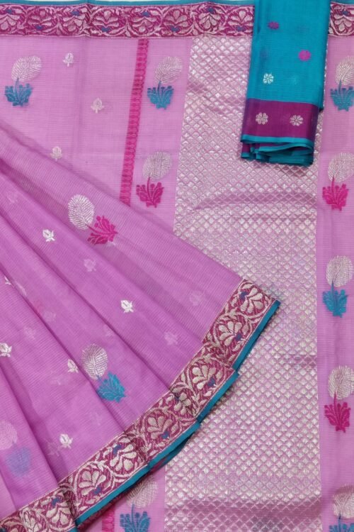 PURE KANCHI BORDER ZARIKOTA HANDLOOM SAREE K-22