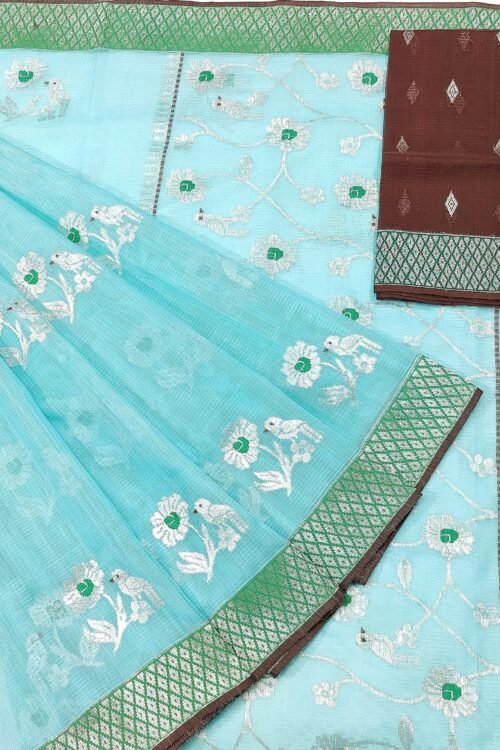 PURE KANCHI BORDER ZARIKOTA HANDLOOM SAREE K-27