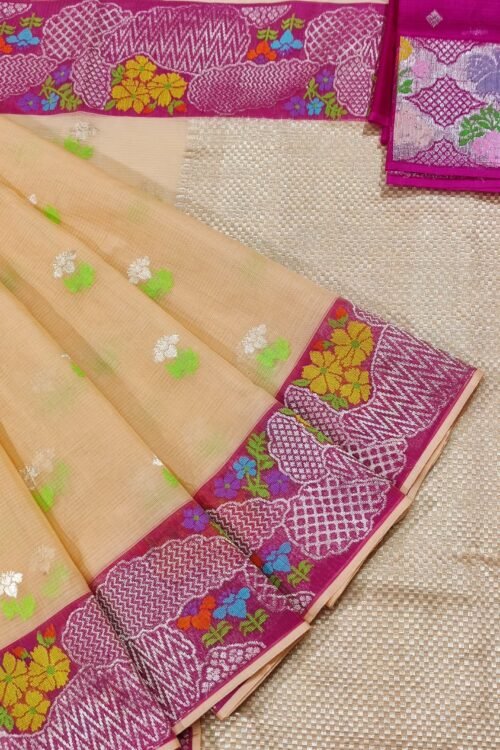 PURE KANCHI BORDER ZARIKOTA HANDLOOM SAREE K-28